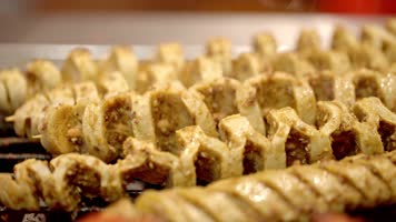 街边美食烤面筋