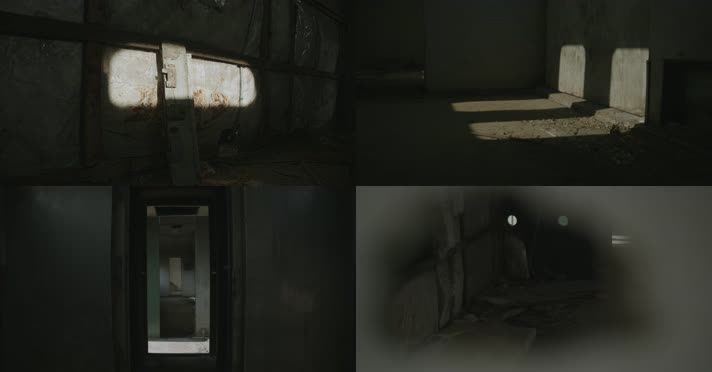 4K 空房间老物件光影