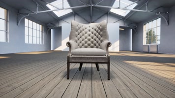 三维动画厂房沙发椅子虚位以待