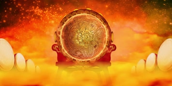 星空火爆战鼓背景素材