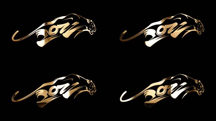 2022金虎文字透明通道