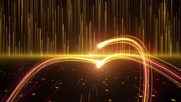 【AE模板】金色线条