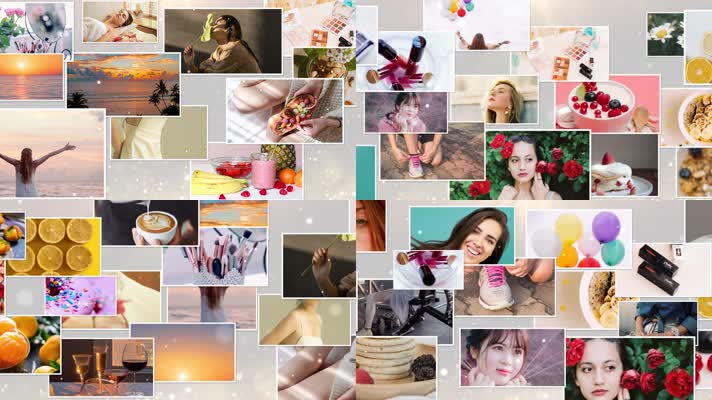 简洁干净照片墙