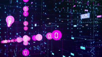 【AE模板】科技数据穿梭logo