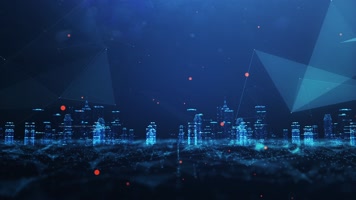 科技城市背景视频