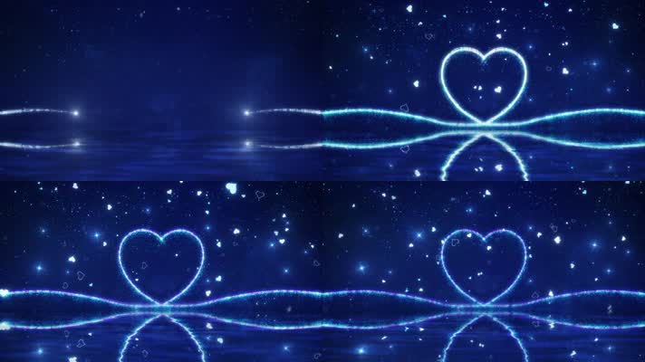 【AE模板】爱心线条