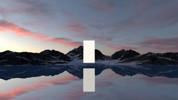 意境-雪山湖面C4D工程