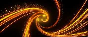 【AE模板】金色光线穿梭素材