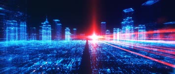 【AE模板】光线穿梭logo