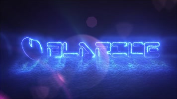 logo标志霓虹闪光特效