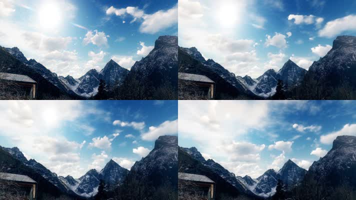 雪山风景视频-03