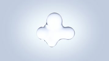 水珠散开蓝色水滴