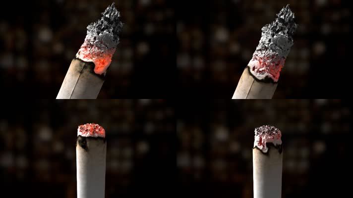 香烟燃烧 时间流逝