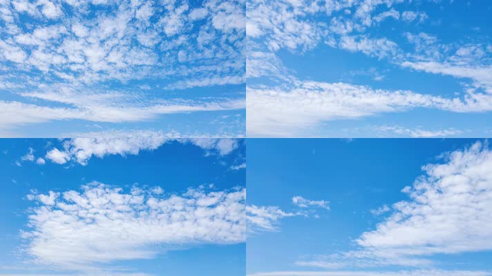 原创4K蓝天白云延时视频素材