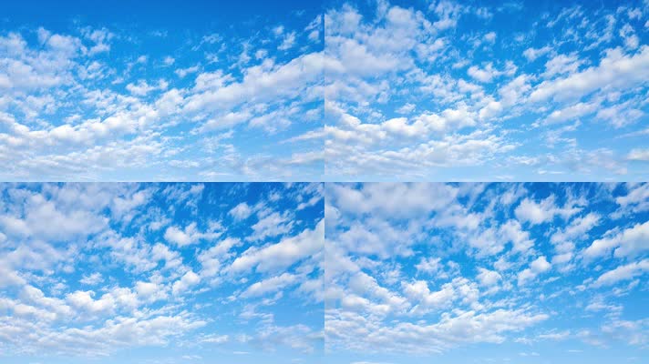 原创4K蓝天白云延时视频素材