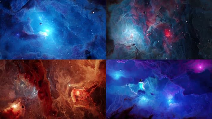 震撼行星星球星云星体穿梭