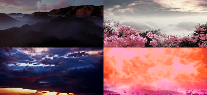 新LED高清映山红大型舞台背景韩红伴奏版