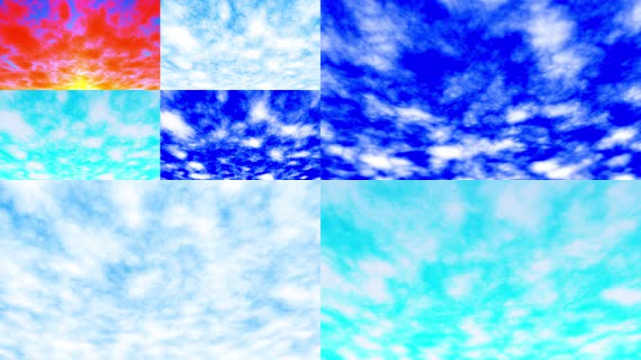 蓝天白云AE模板