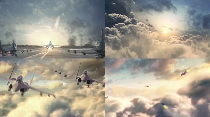 战斗机编队作战战斗