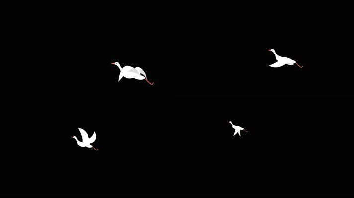 卡通天鹅4K元素（带通道）