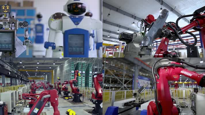 【高清】机器人生产线