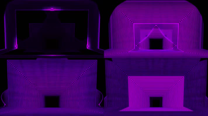 紫色几何图形舞台背景