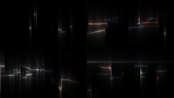 粒子格局光效线条_穿梭生长