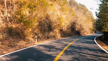 中国公路安徽大别山腹地自然风光