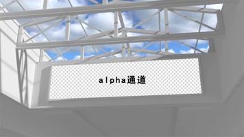 广告牌样机带通道