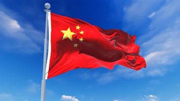 4K红旗飘扬视频素材