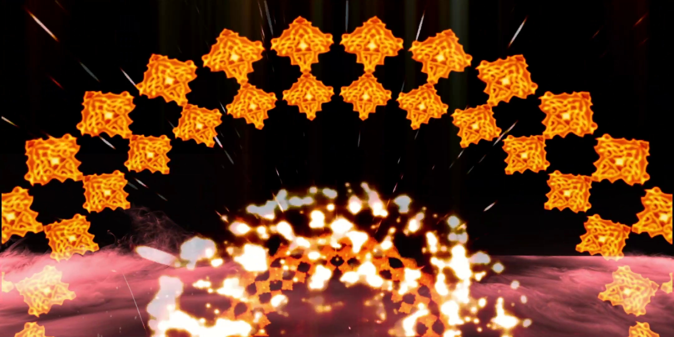 超长版LED高清民族舞蹈敦煌飞天舞台背景