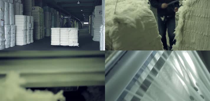 棉花丰收，棉花加工，棉线棉布