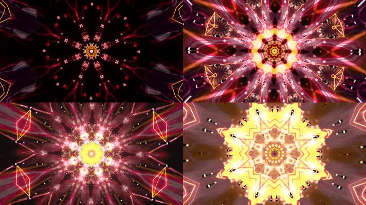 超赞万花筒花变形动感led大屏