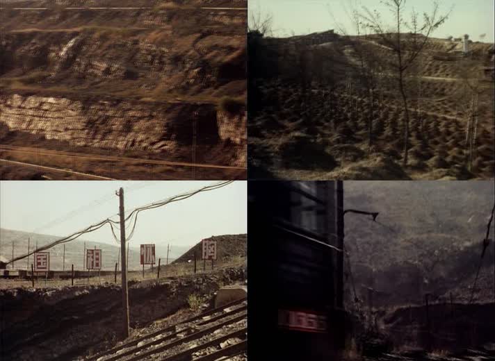 60年代开采煤炭矿坑老素材珍贵资料开发