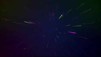 光条穿梭光线穿越