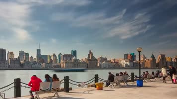 超震撼上海航拍夜景白天高架桥交通车流