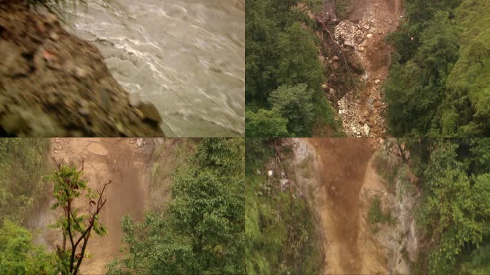 泥石流 山洪自然灾害地震滑坡