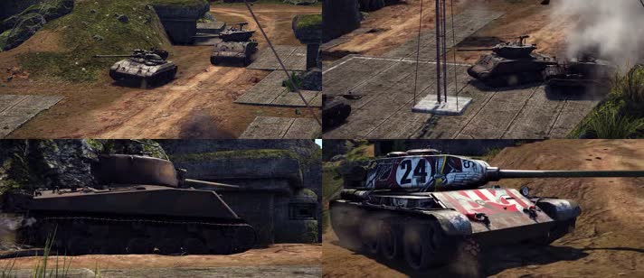战争动画，坦克大战，激情陆战