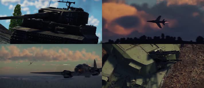 战争动画，海陆空大战