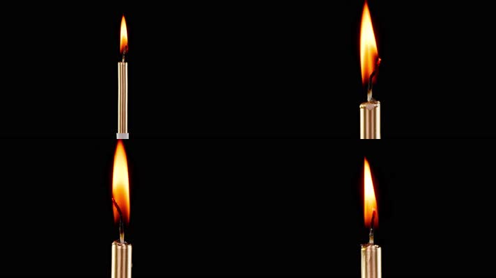 【4K】生日蜡烛燃烧