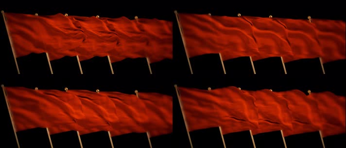 五面红旗飘扬通道