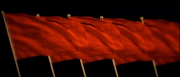 五面红旗飘扬通道