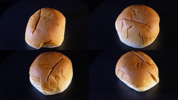 特写面包豆沙馅面包 (5)