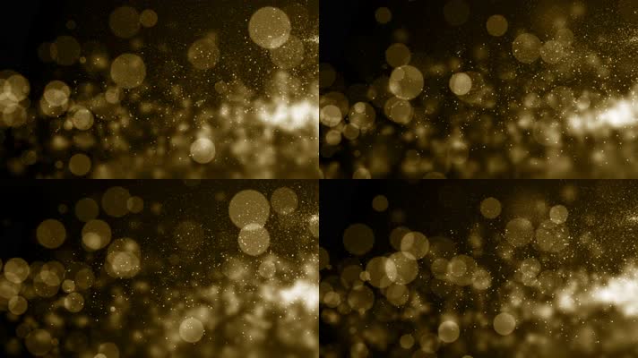 4K金色复古光斑粒子背景