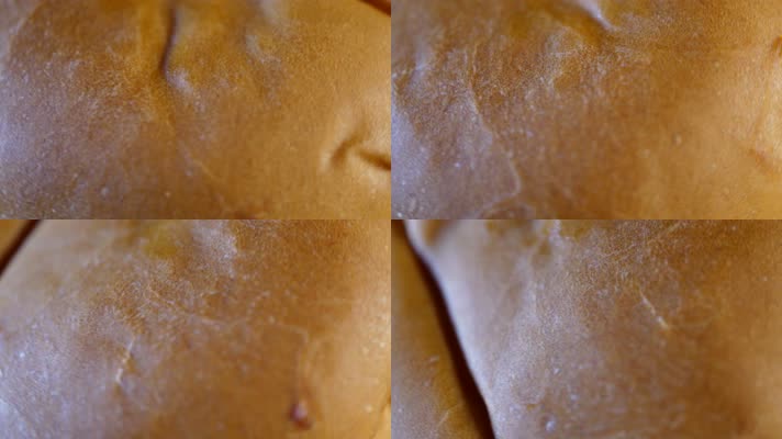 特写面包豆沙馅面包 (2)