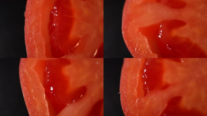 微距番茄种子番茄果肉 (1)