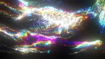 绚彩粒子流动星尘星云