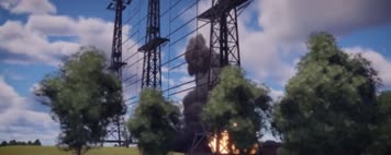 战争动画，空战轰炸，二战战机