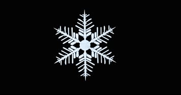 三维雪花带通道