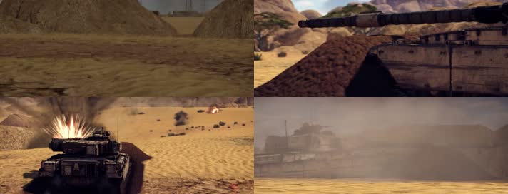 战争动画，坦克大战，激情陆战